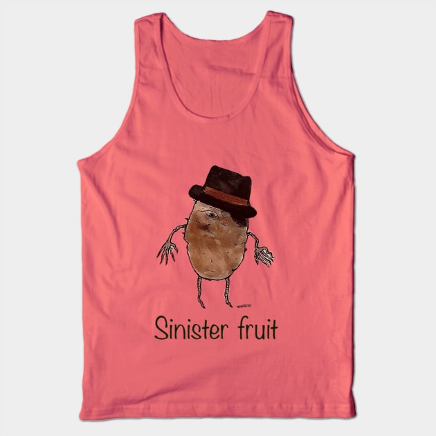 Sweet Potato with Fedora Tank Top by Sinister Fruit